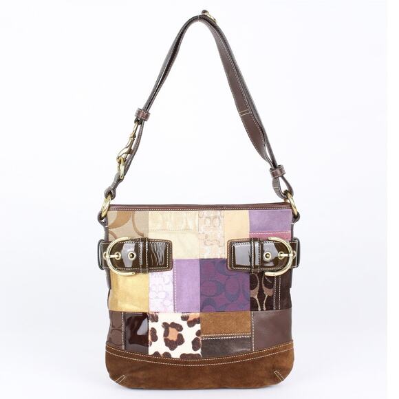 Coach Handbags - Coach Vintage Y2K Multicolor Patchwork Shoulder Bag